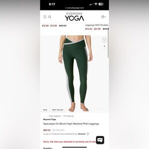 Beyond Yoga Spacedye On Block High Waisted Midi Leggings